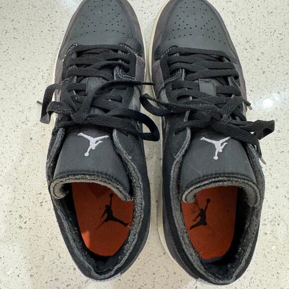 Nike Air Jordan 1 Low SE Craft Inside Out Black Grey Shoes Size 11 DN1635-001